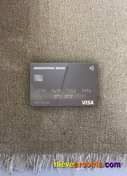USA Ameriprise Bank visa card photolook